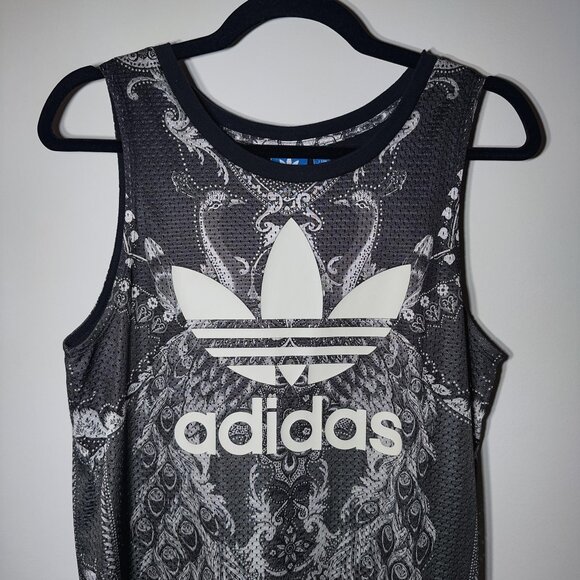 adidas Originals Dresses & Skirts - ADIDAS ORIGINALS Pavao Printed Tank Dress - Black - Size XS